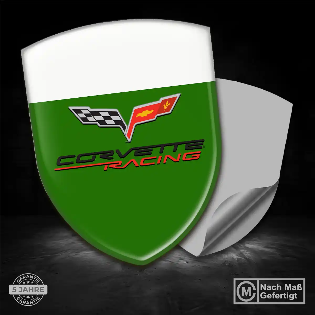 Chevrolet Corvette 3D Gel Aufkleber Silikon Premium-Edition