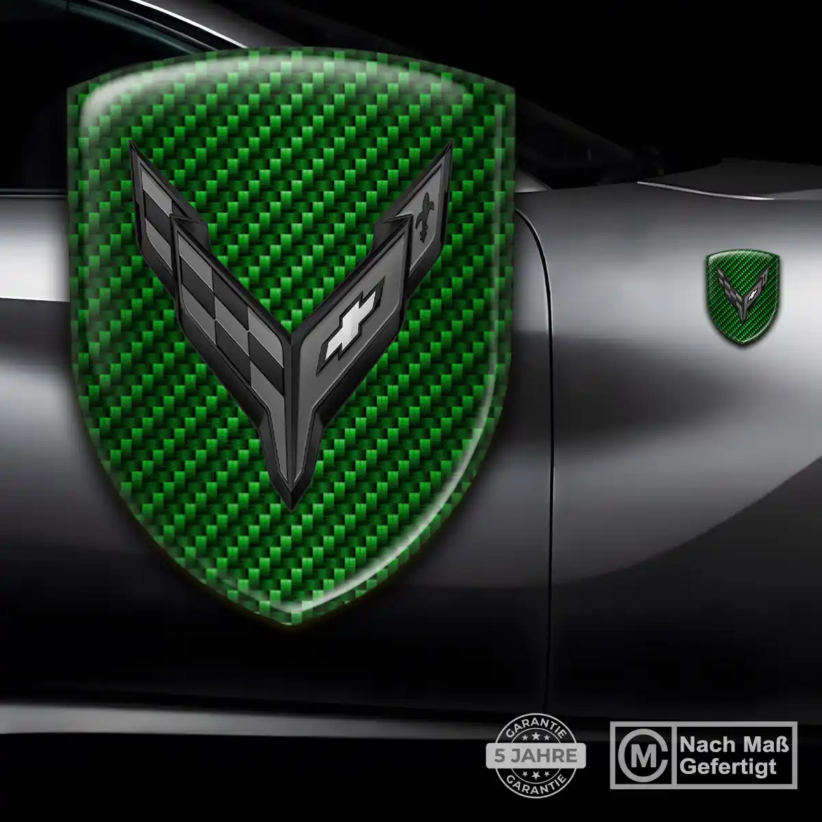 Chevrolet Corvette 3D Gel Aufkleber Wappen Auto Limitierte Auflage