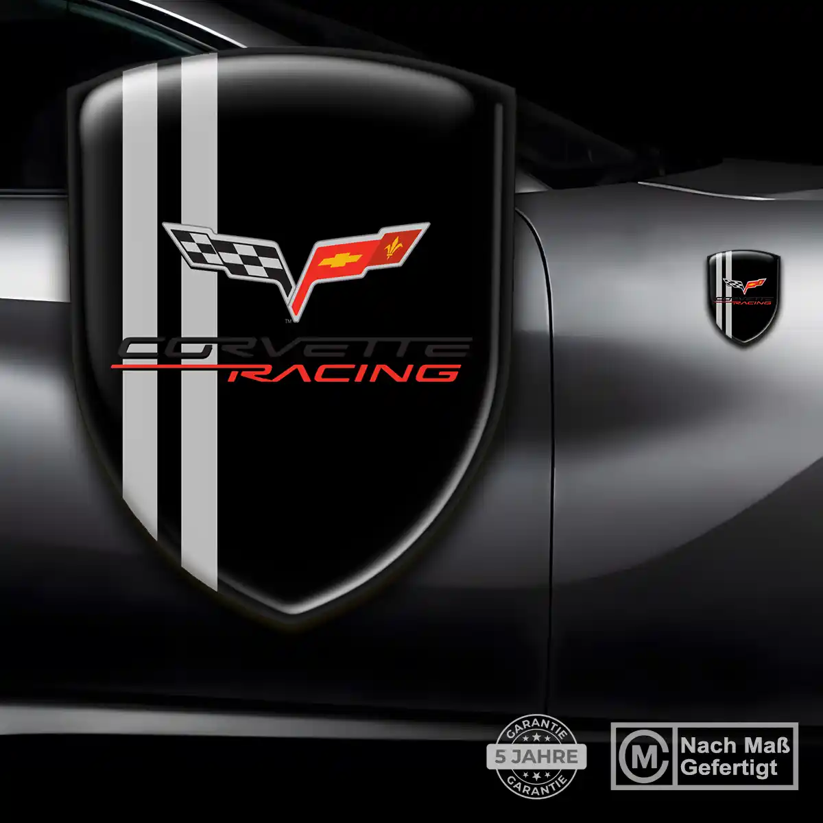 Chevrolet Corvette Aufkleber 3D Gel Emblem Auto Limitierte Auflage