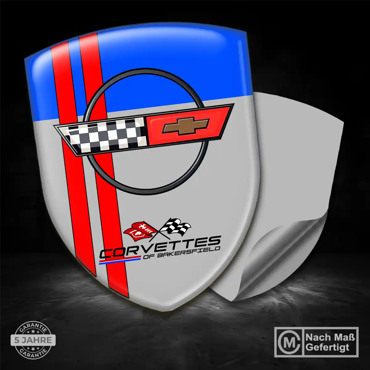 Chevrolet Corvette Aufkleber 3D Gel Emblem Auto Premium-Edition