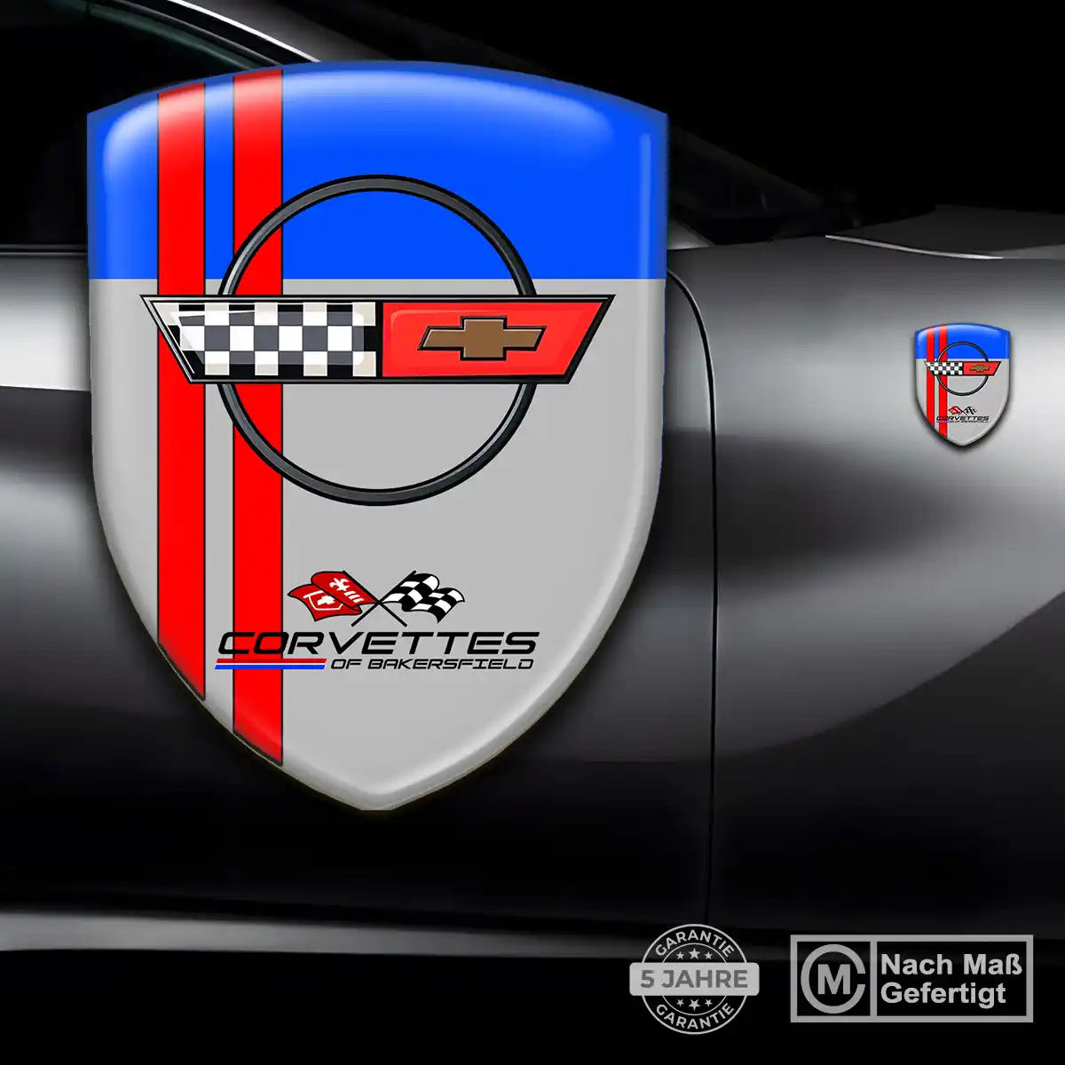 Chevrolet Corvette Aufkleber 3D Gel Emblem Auto Premium-Edition