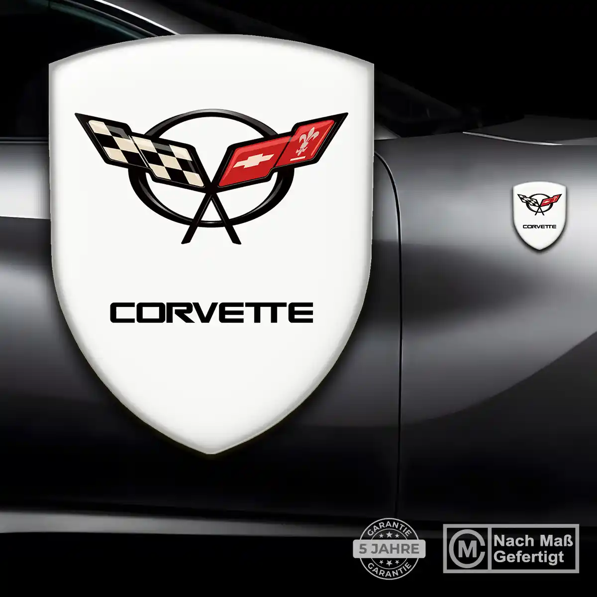 Chevrolet Corvette Aufkleber 3D Gel Emblem Auto Premiumqualität