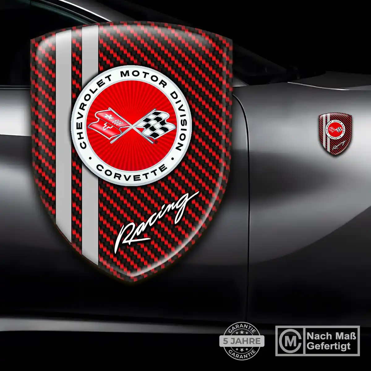 Chevrolet Corvette Aufkleber 3D Gel Emblem Premiumqualität