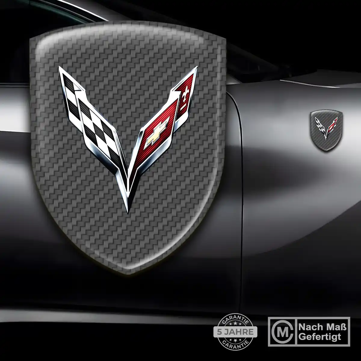 Chevrolet Corvette Aufkleber 3D Gel Embleme Auto Limitierte Auflage