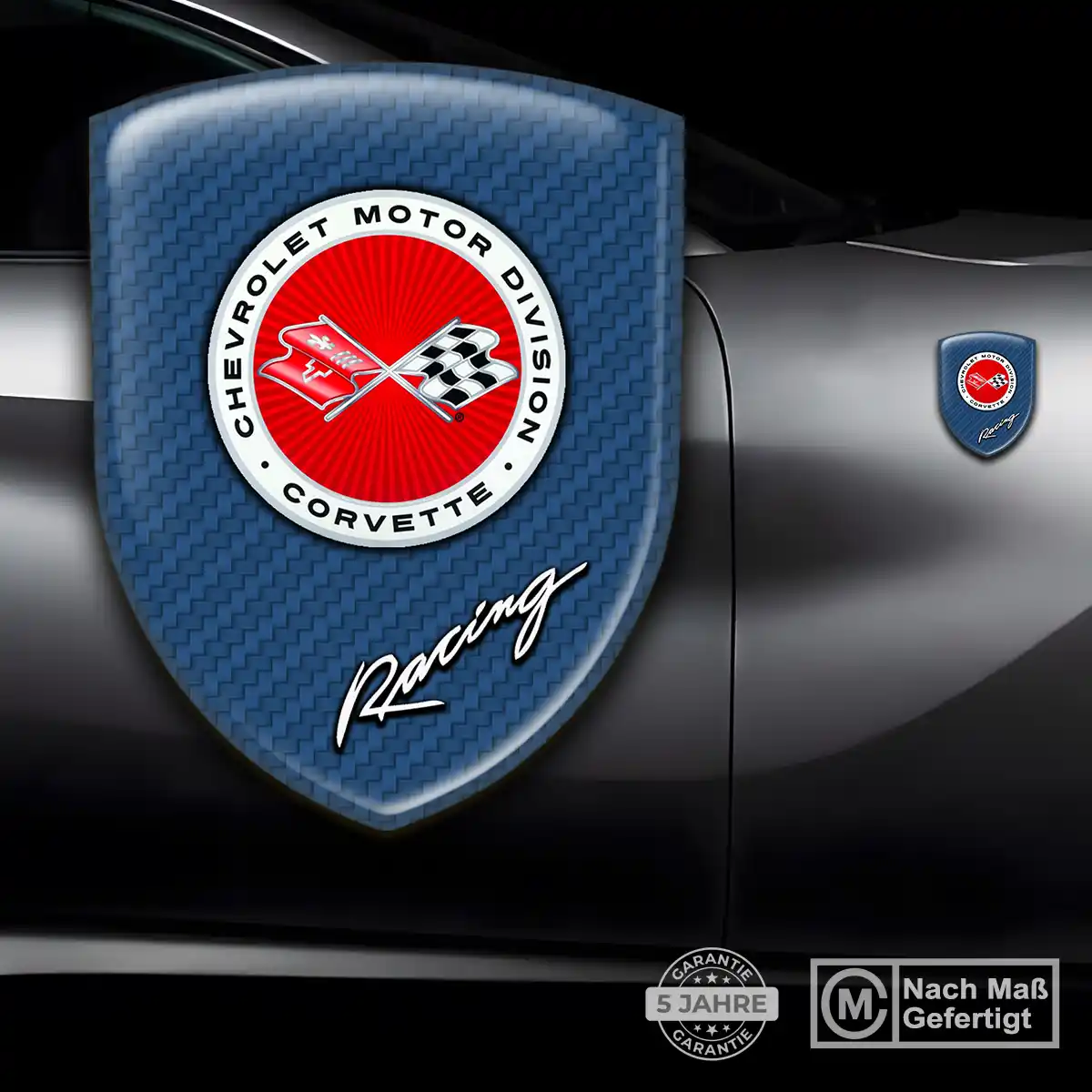Chevrolet Corvette Aufkleber 3D Gel Embleme Auto Premium-Edition