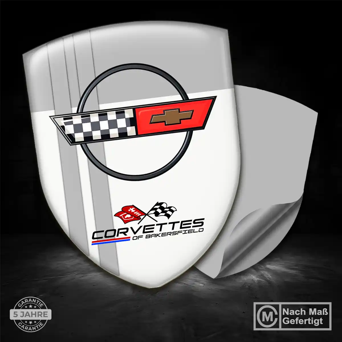 Chevrolet Corvette Aufkleber 3D Gel Embleme Auto Premiumqualität
