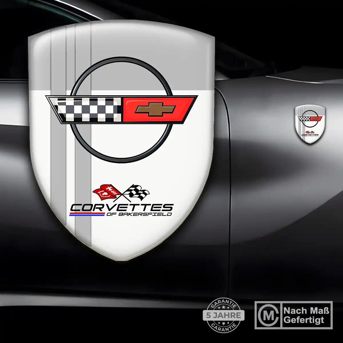 Chevrolet Corvette Aufkleber 3D Gel Embleme Auto Premiumqualität