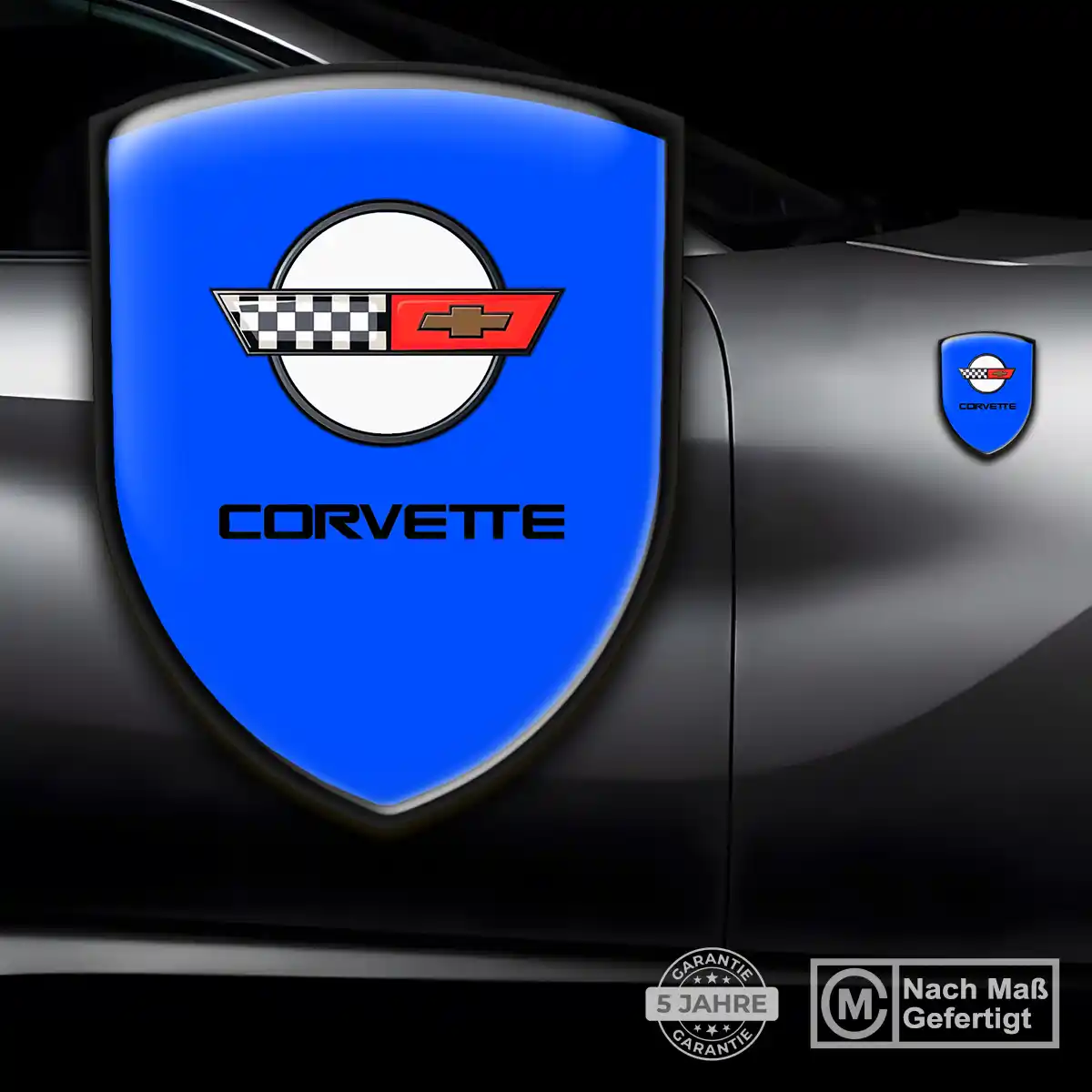 Chevrolet Corvette Aufkleber 3D Gel Embleme Limitierte Auflage