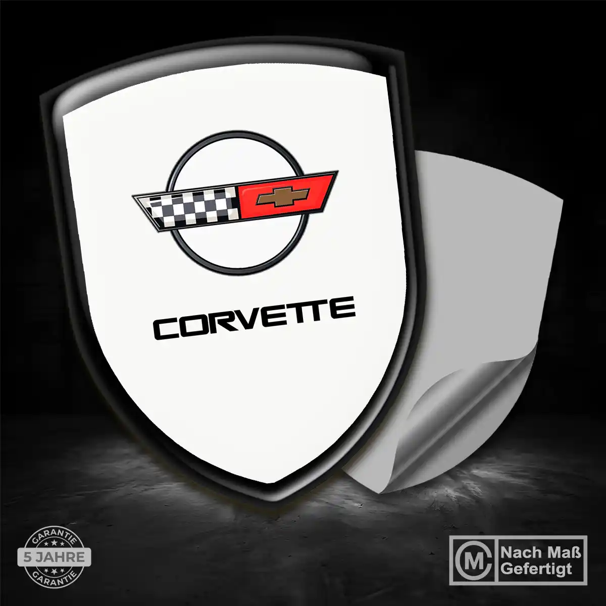 Chevrolet Corvette Aufkleber 3D Gel Embleme Premium-Edition