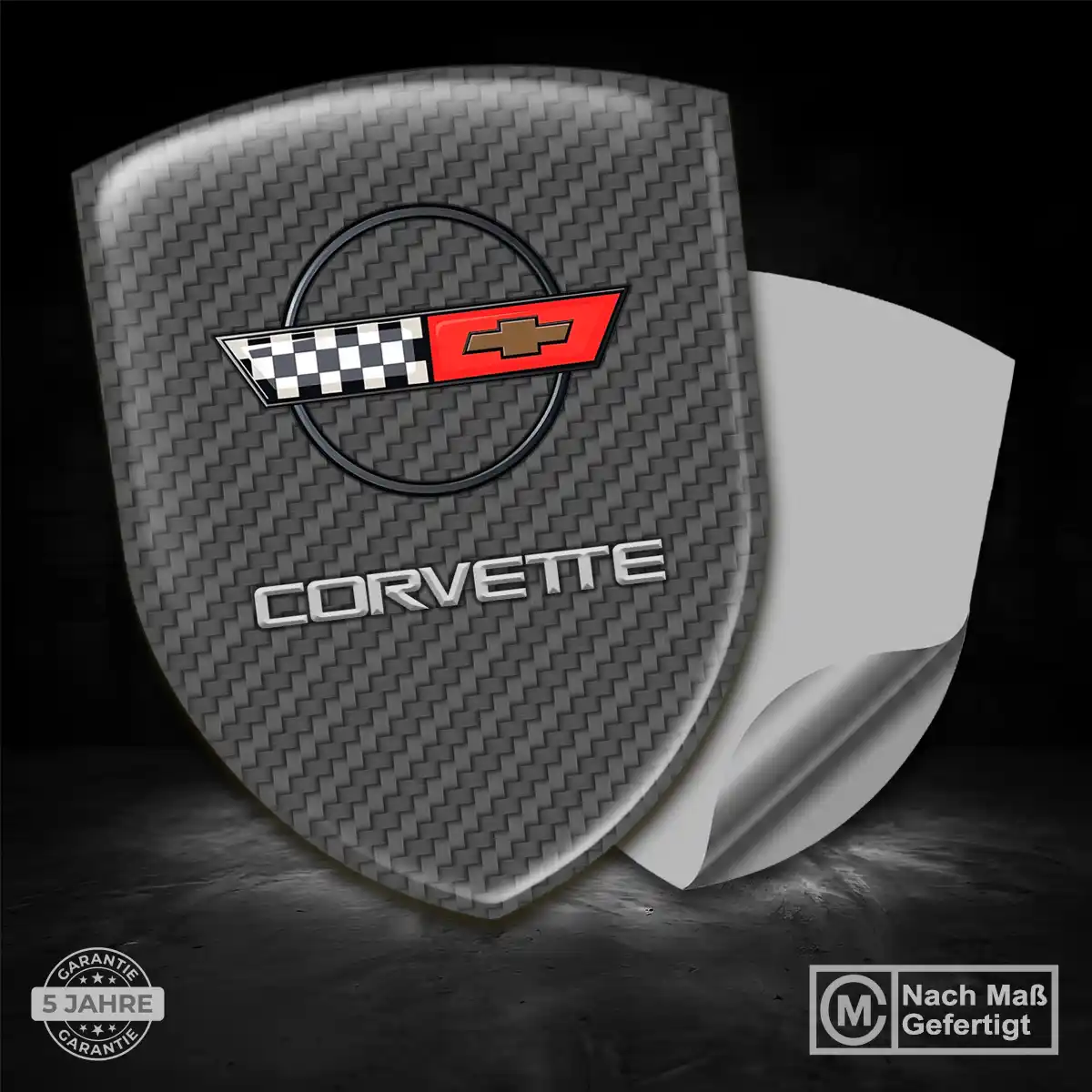 Chevrolet Corvette Aufkleber 3D Gel Embleme Premiumqualität