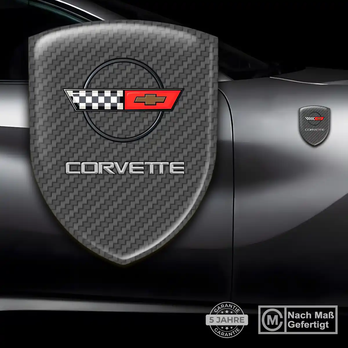 Chevrolet Corvette Aufkleber 3D Gel Embleme Premiumqualität