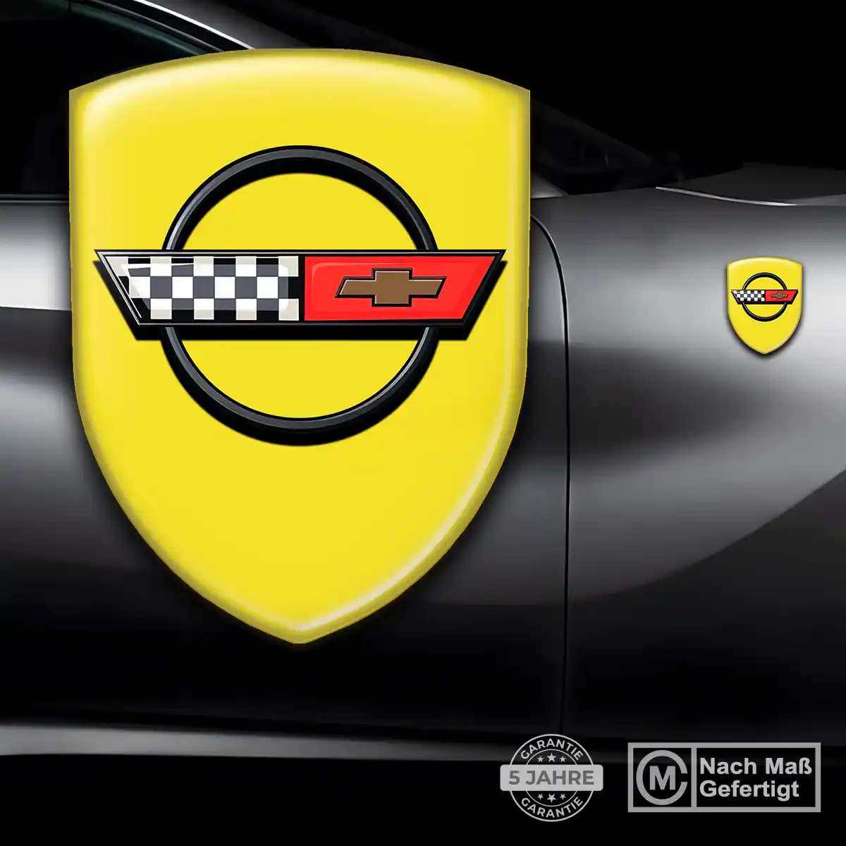 Chevrolet Corvette Aufkleber 3D Gel Silikon Luxus-Edition