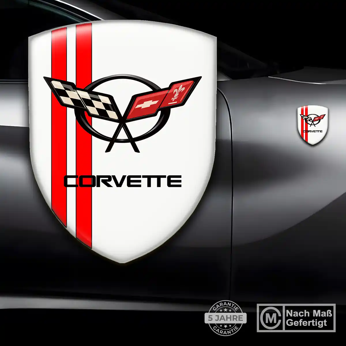 Chevrolet Corvette Aufkleber 3D Gel Wappen Luxus-Edition