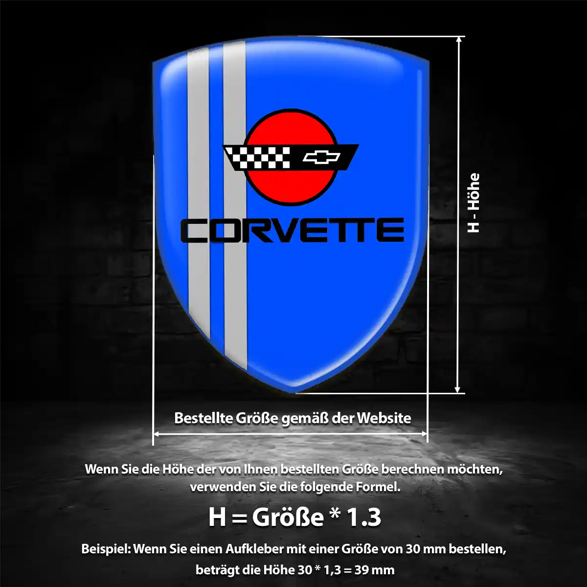 Chevrolet Corvette Aufkleber Emblem Auto Luxus-Edition
