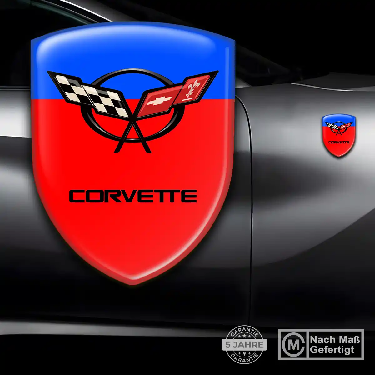Chevrolet Corvette Aufkleber Emblem Auto Premiumqualität