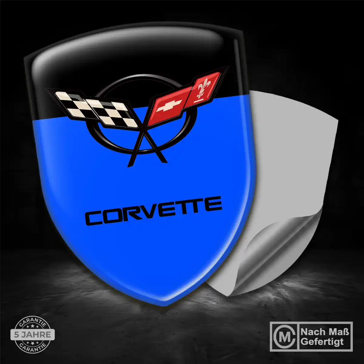 Chevrolet Corvette Aufkleber Emblem Premium-Edition