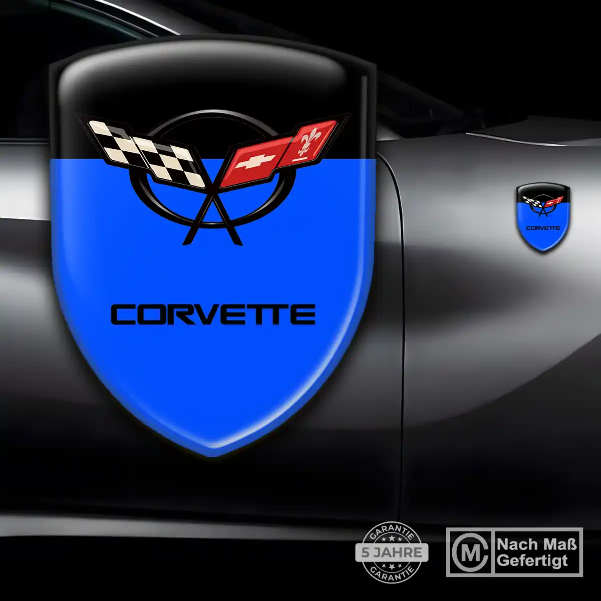 Chevrolet Corvette Aufkleber Emblem Premium-Edition