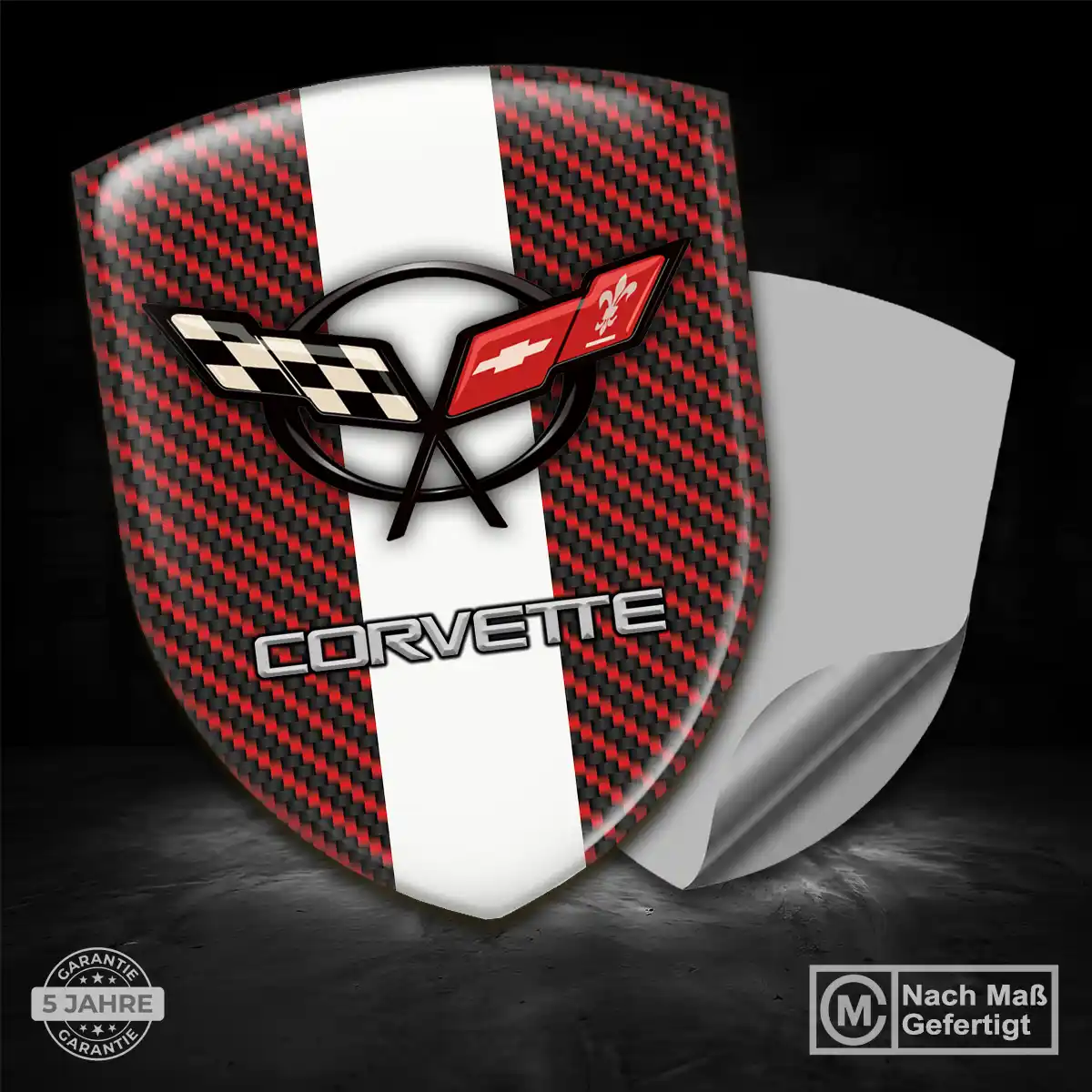 Chevrolet Corvette Aufkleber Emblem Premiumqualität