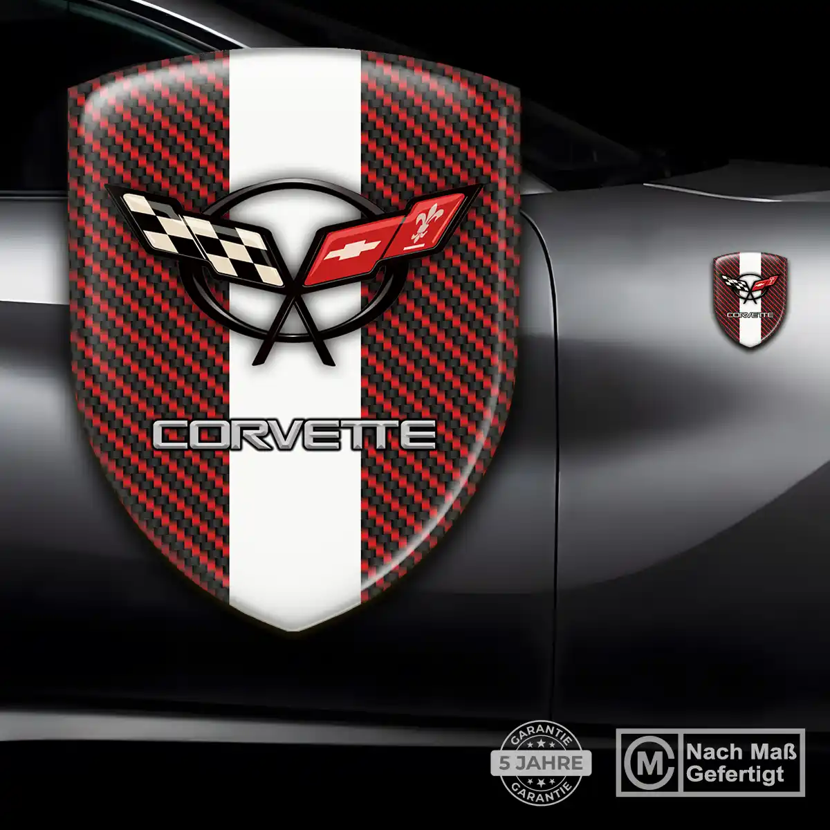 Chevrolet Corvette Aufkleber Emblem Premiumqualität