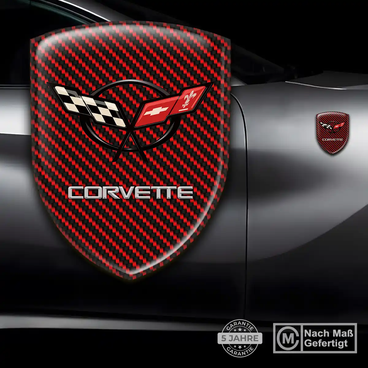 Chevrolet Corvette Aufkleber Emblem Wappen Auto Limitierte Auflage