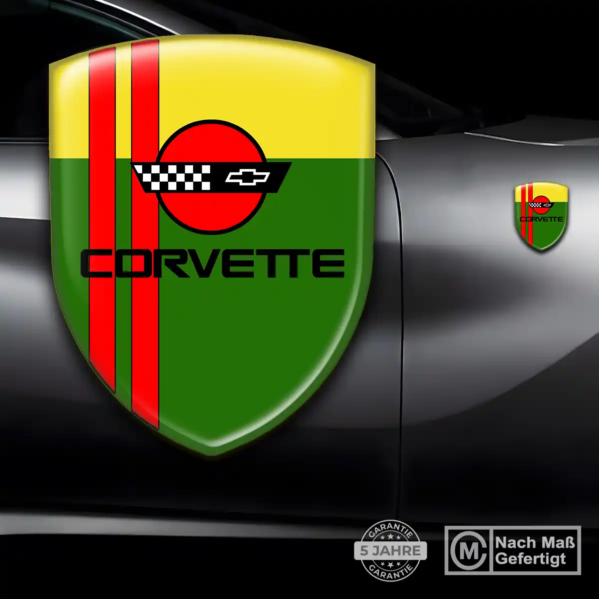 Chevrolet Corvette Aufkleber Emblem Wappen Limitierte Auflage