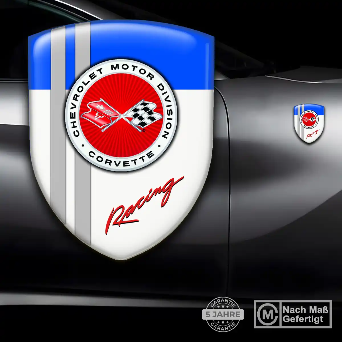 Chevrolet Corvette Aufkleber Emblem Wappen Luxus-Edition