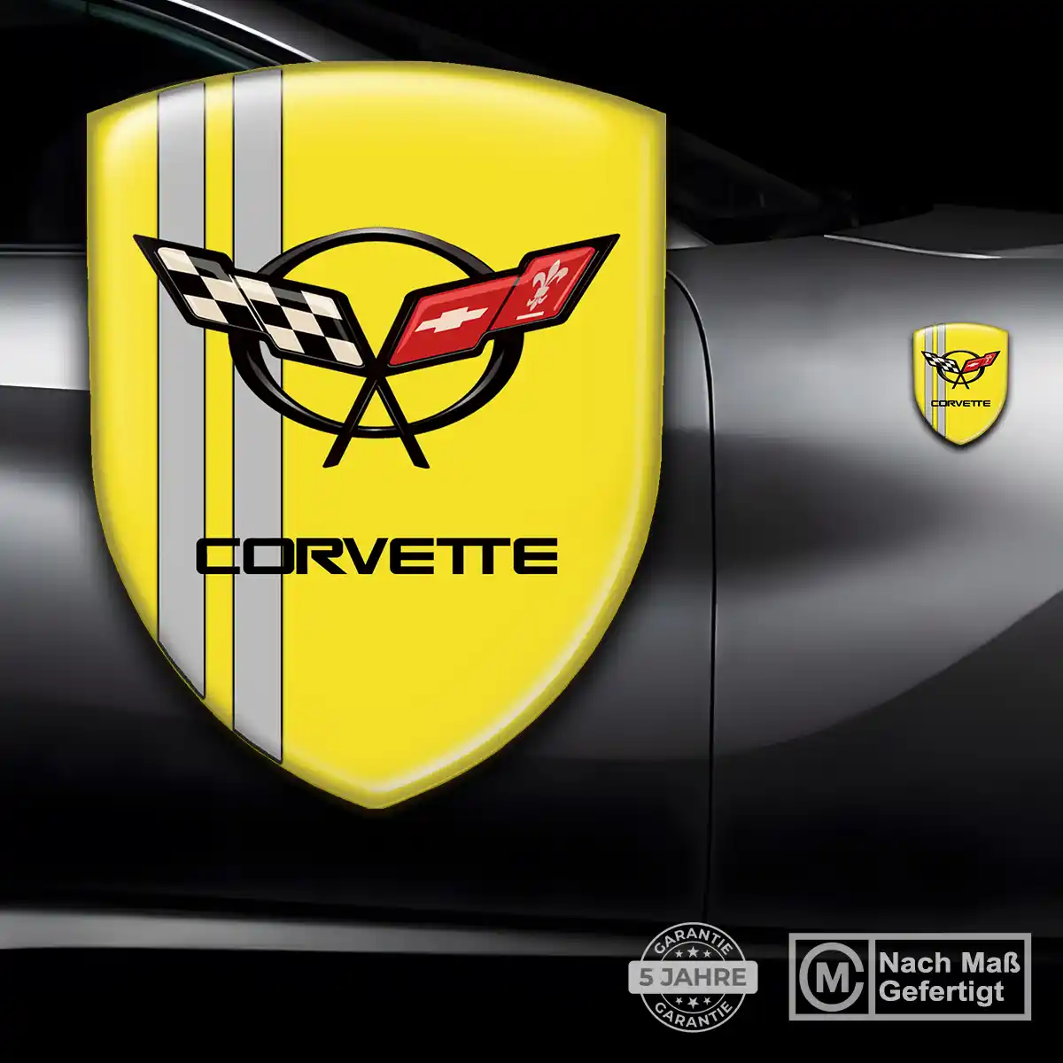 Chevrolet Corvette Aufkleber Emblem Wappen Premiumqualität