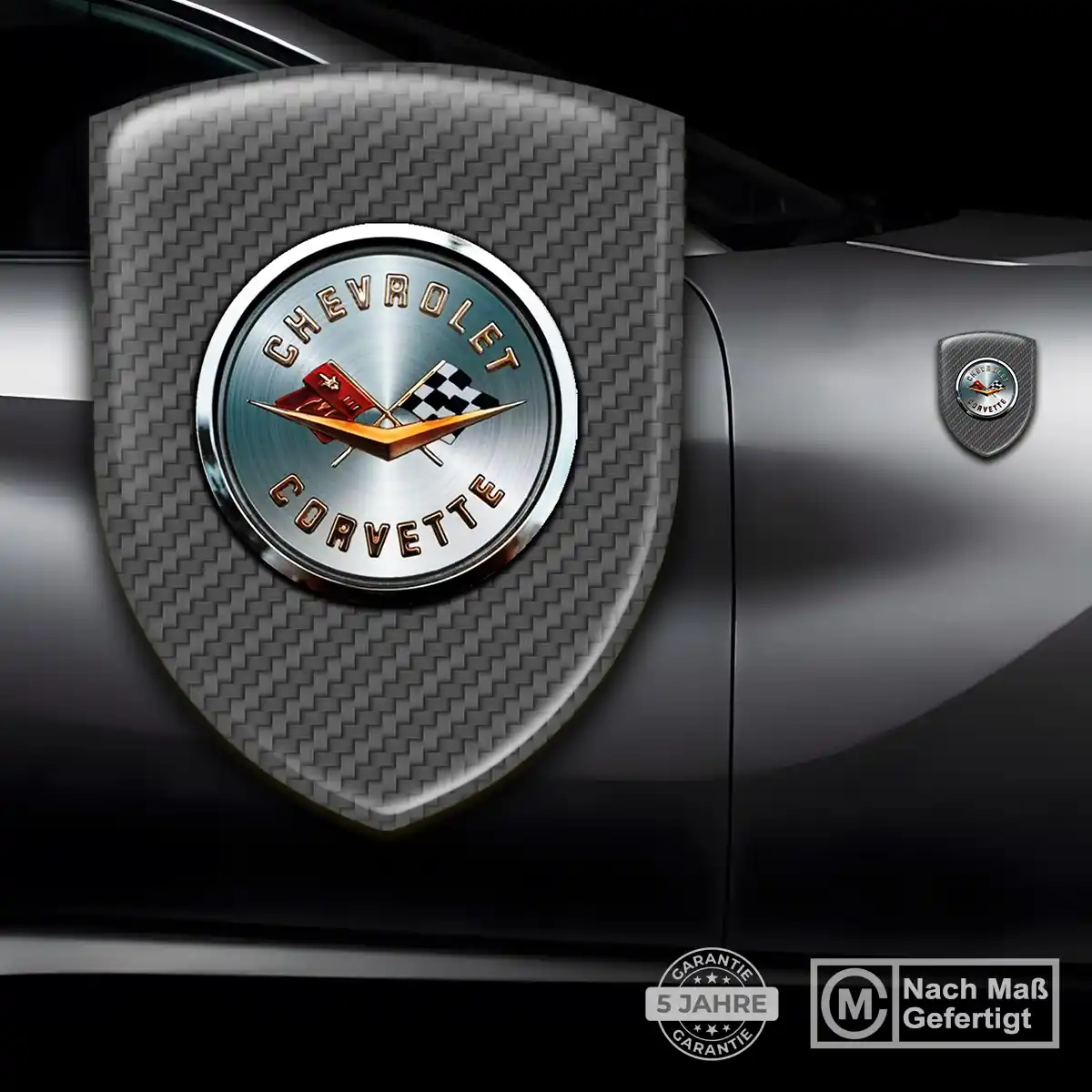 Chevrolet Corvette Aufkleber Embleme Silikon Limitierte Auflage