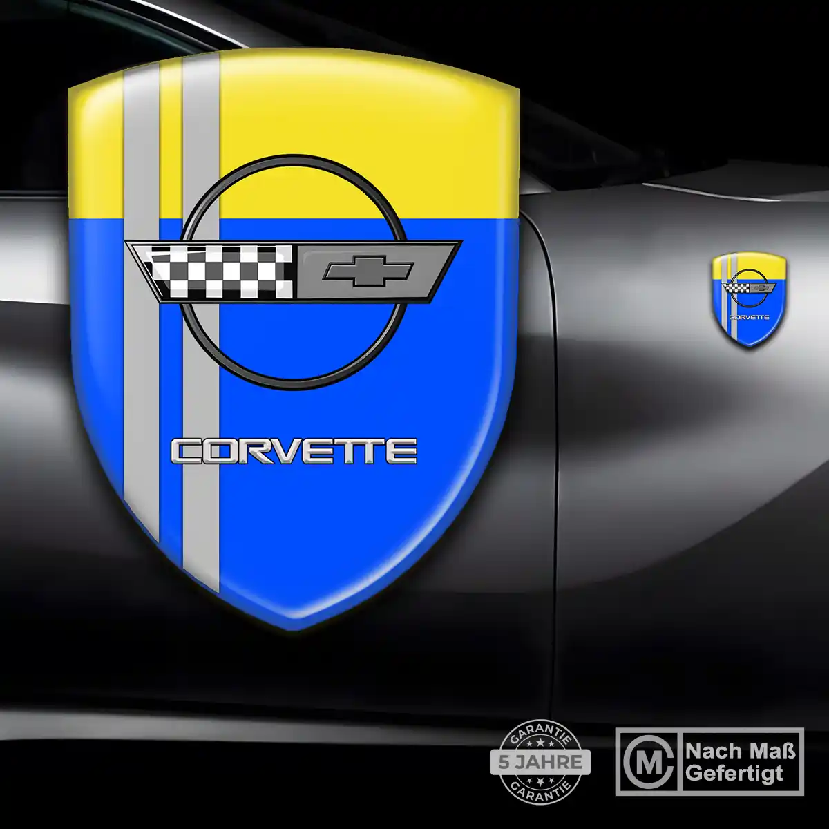 Chevrolet Corvette Aufkleber Embleme Silikon Luxus-Edition