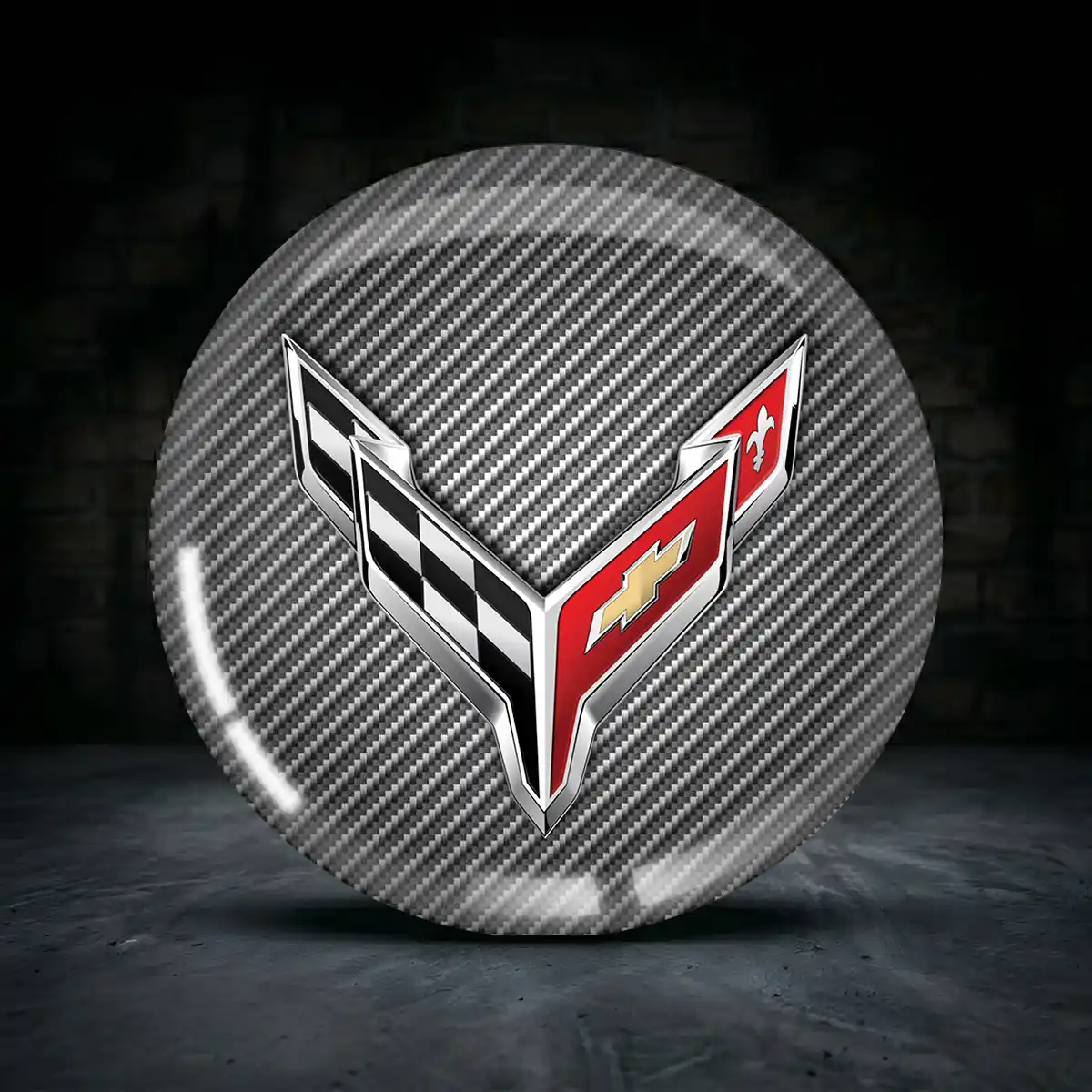 Chevrolet Corvette Aufkleber Felgenemblem Silikon Premiumqualität