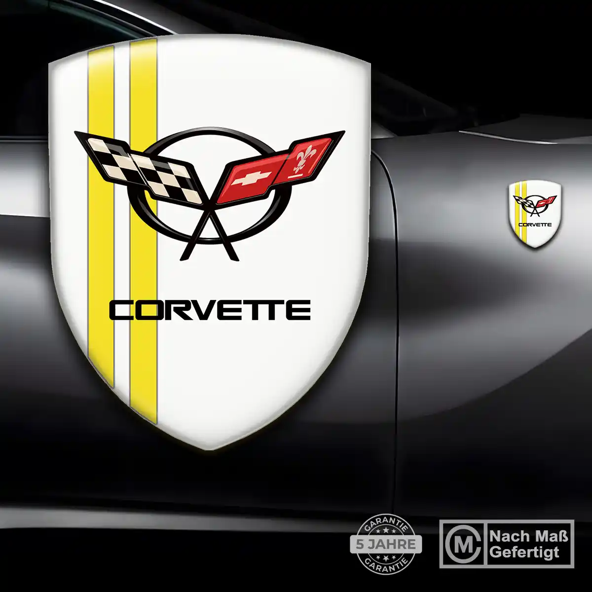 Chevrolet Corvette Aufkleber Silikon Embleme Auto Limitierte Auflage