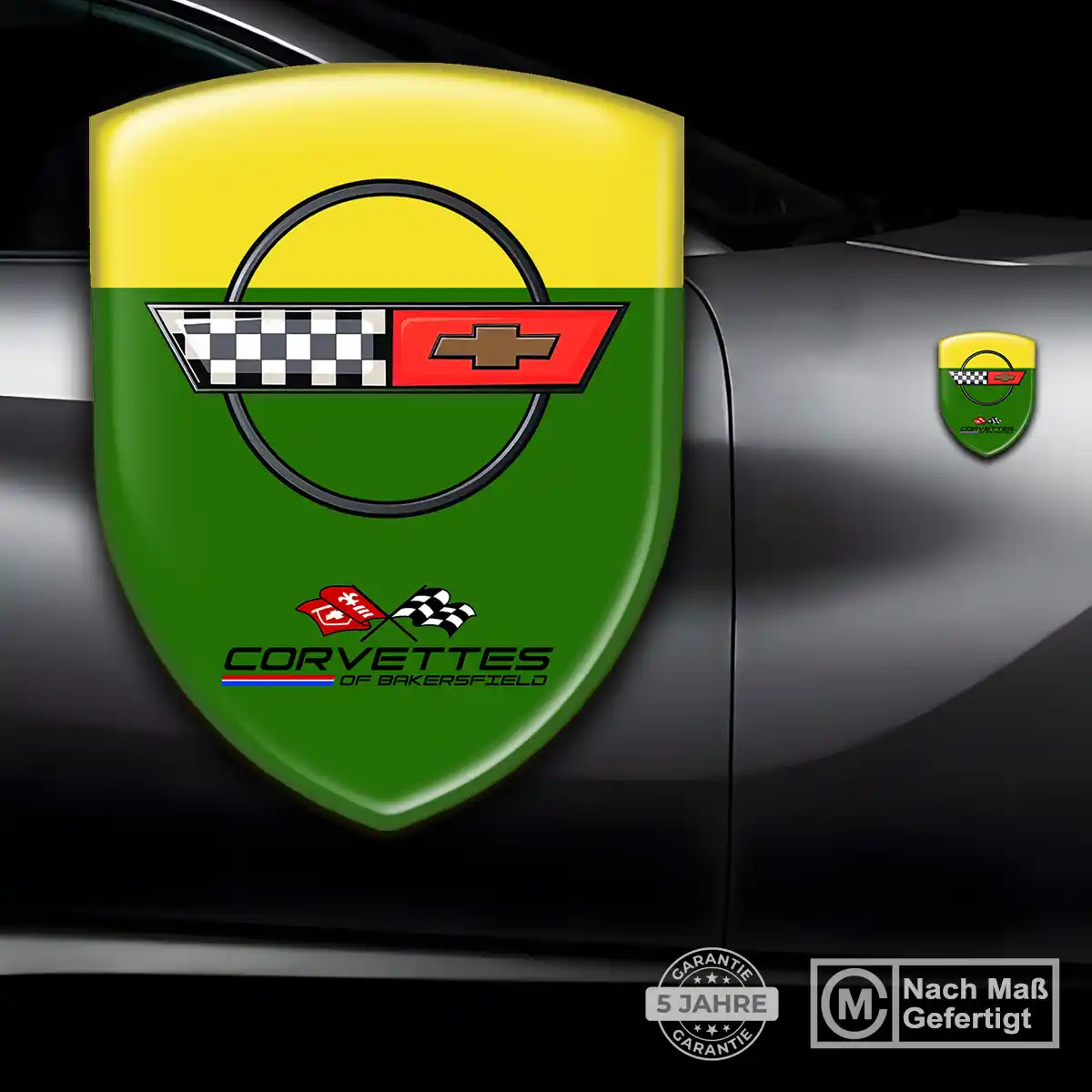 Chevrolet Corvette Aufkleber Wappen Auto Limitierte Auflage