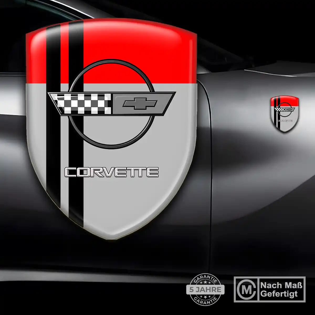 Chevrolet Corvette Aufkleber Wappen Auto Premiumqualität