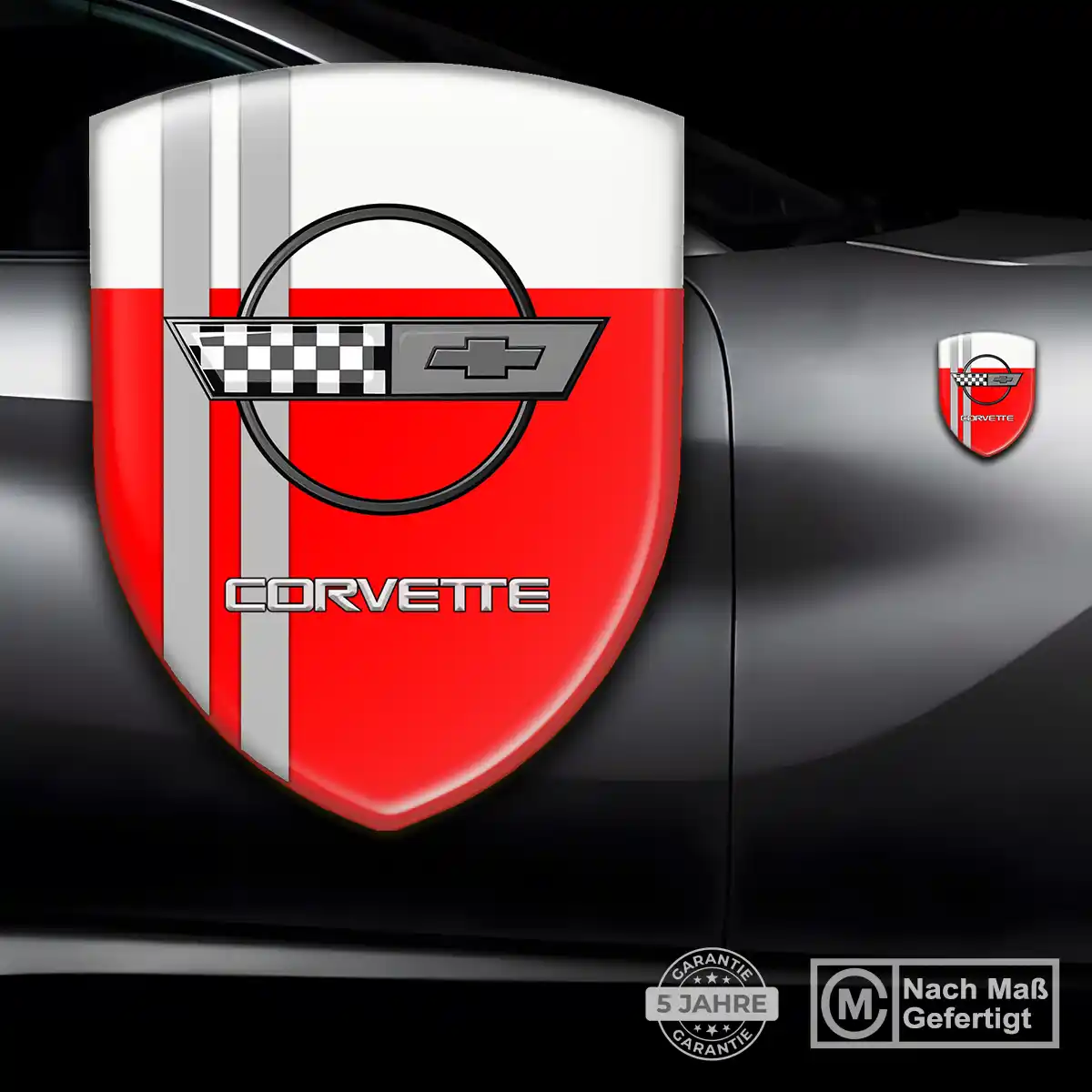 Chevrolet Corvette Aufkleber Wappen Emblem Auto Limitierte Auflage