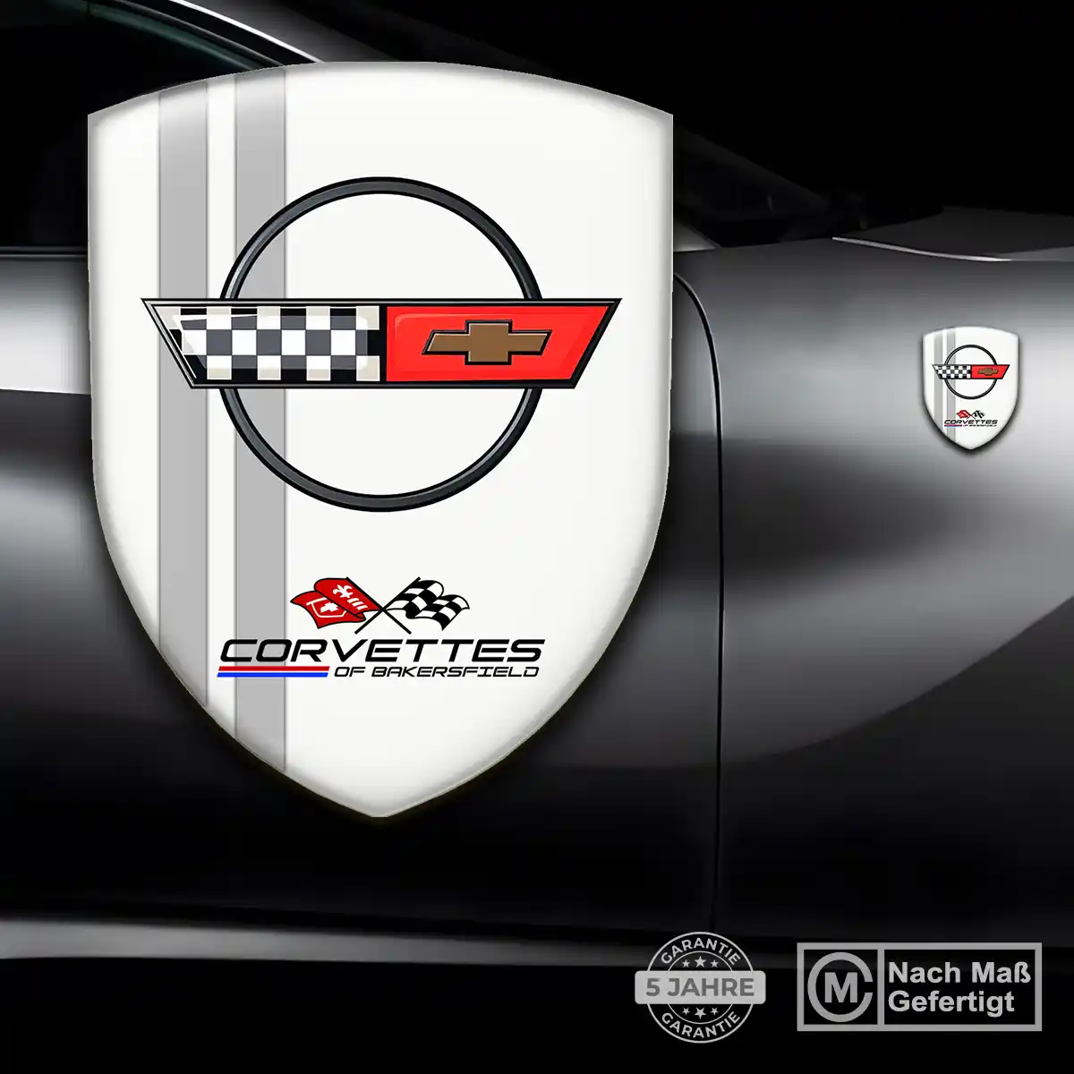 Chevrolet Corvette Aufkleber Wappen Emblem Limitierte Auflage