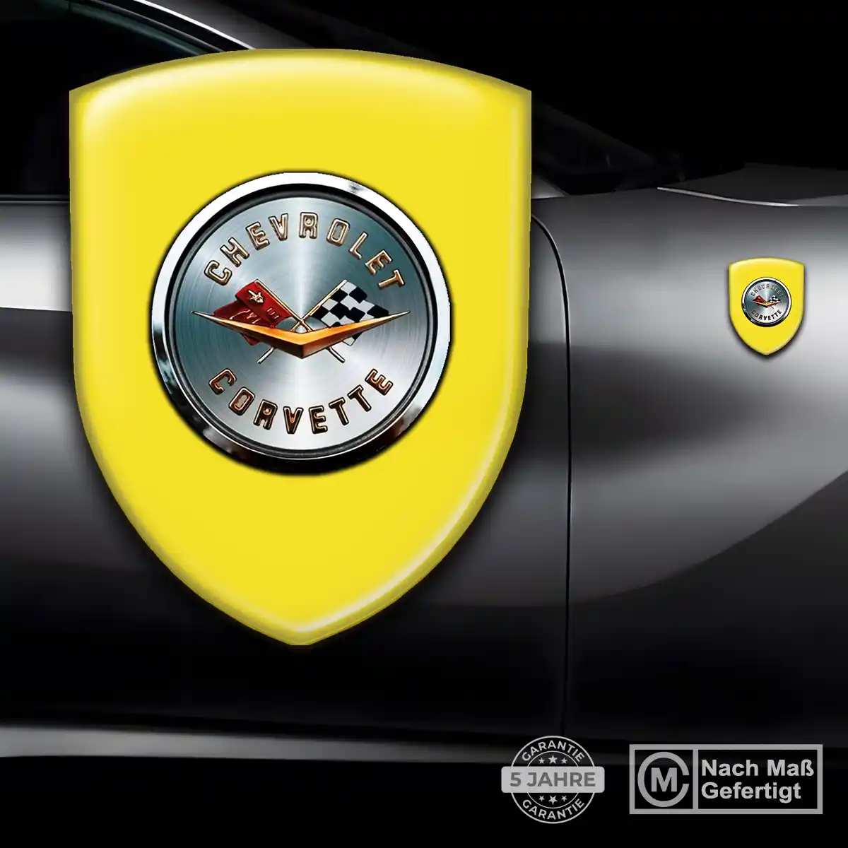 Chevrolet Corvette Aufkleber Wappen Emblem Premium-Edition