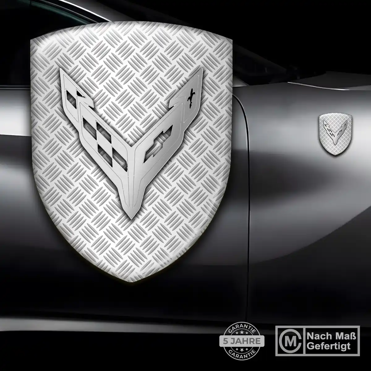 Chevrolet Corvette Aufkleber Wappen Emblem Premiumqualität