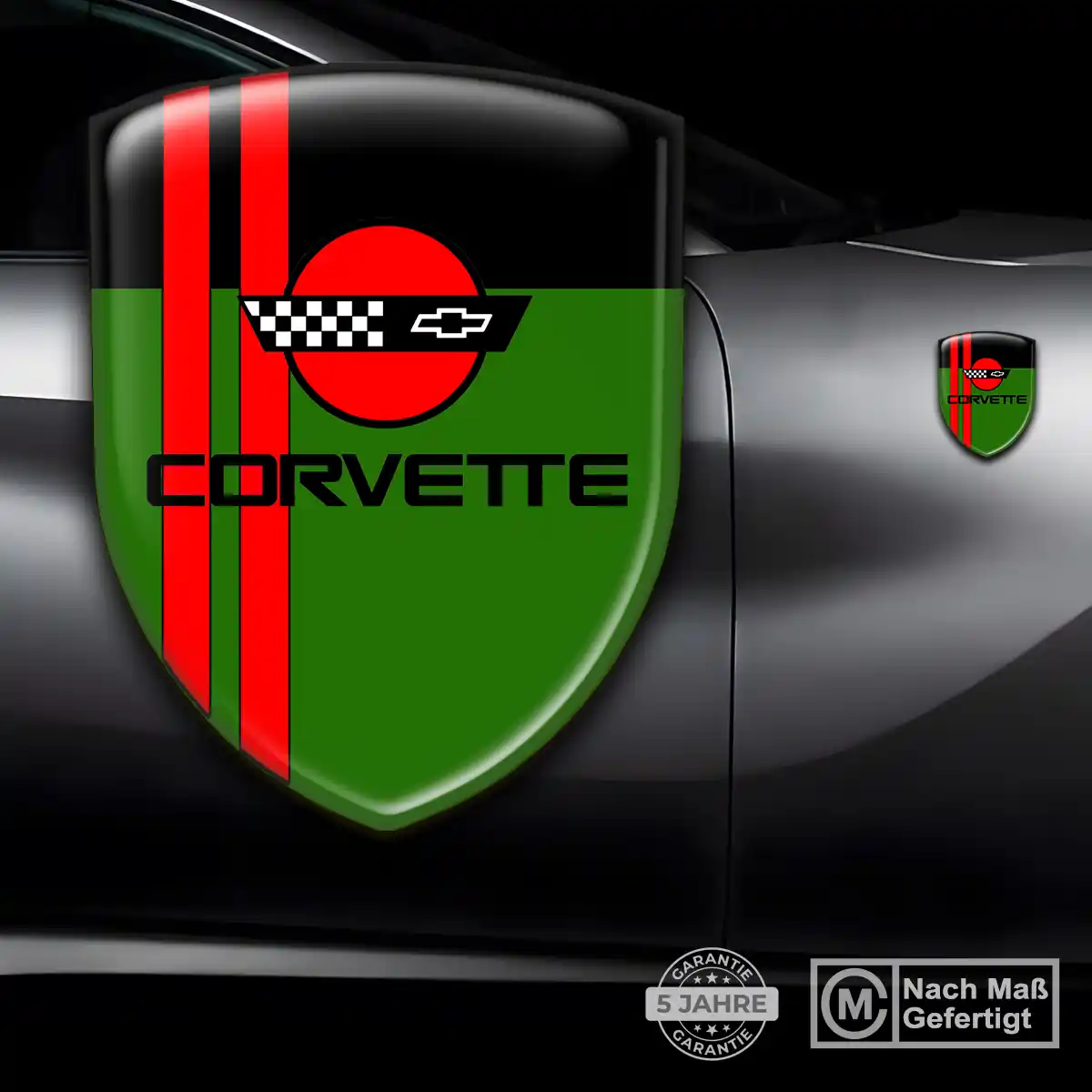 Chevrolet Corvette Aufkleber Wappen Limitierte Auflage