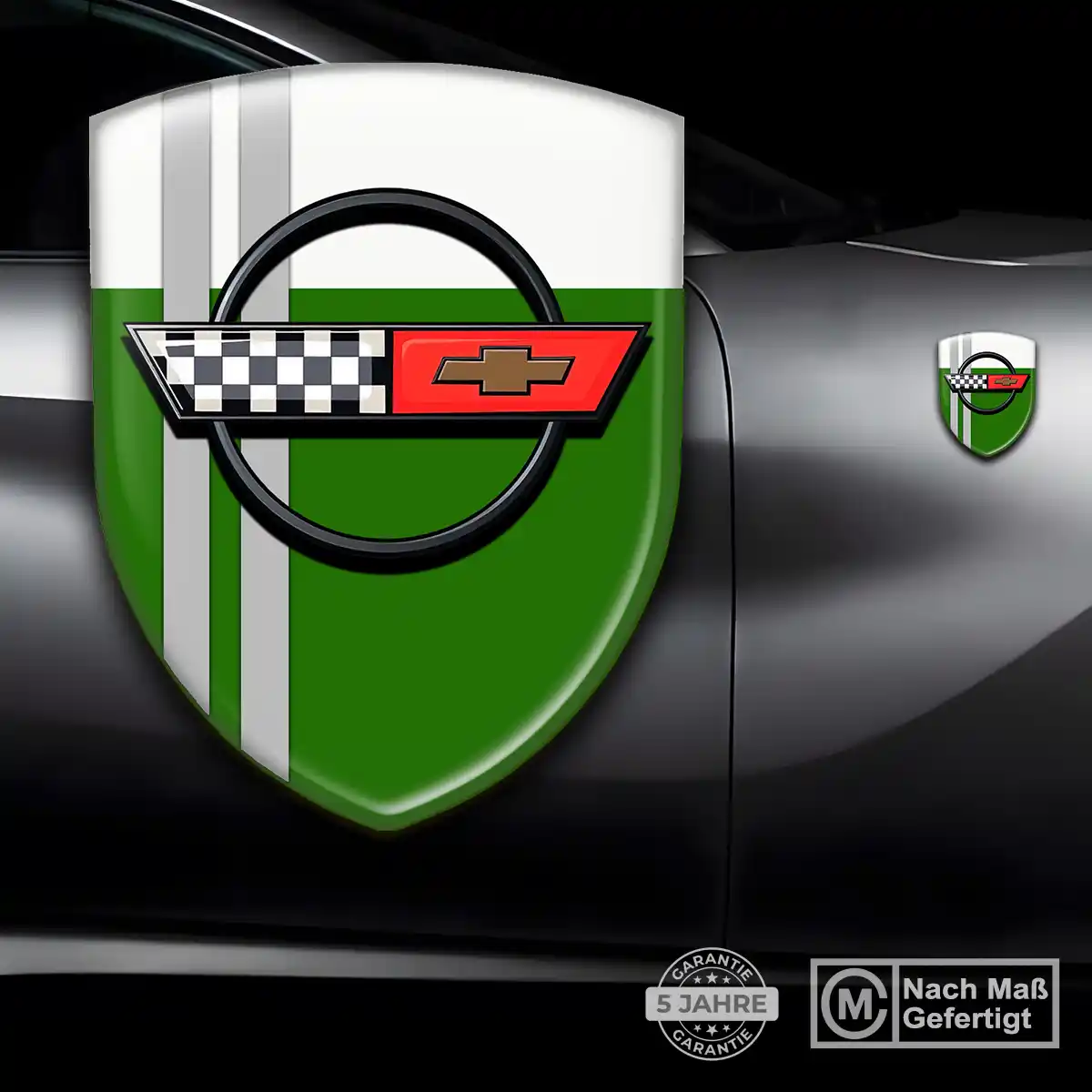 Chevrolet Corvette Aufkleber Wappen Premium-Edition