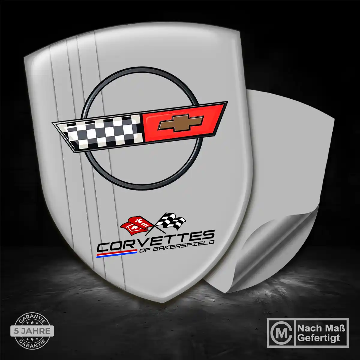 Chevrolet Corvette Aufkleber Wappen Premiumqualität