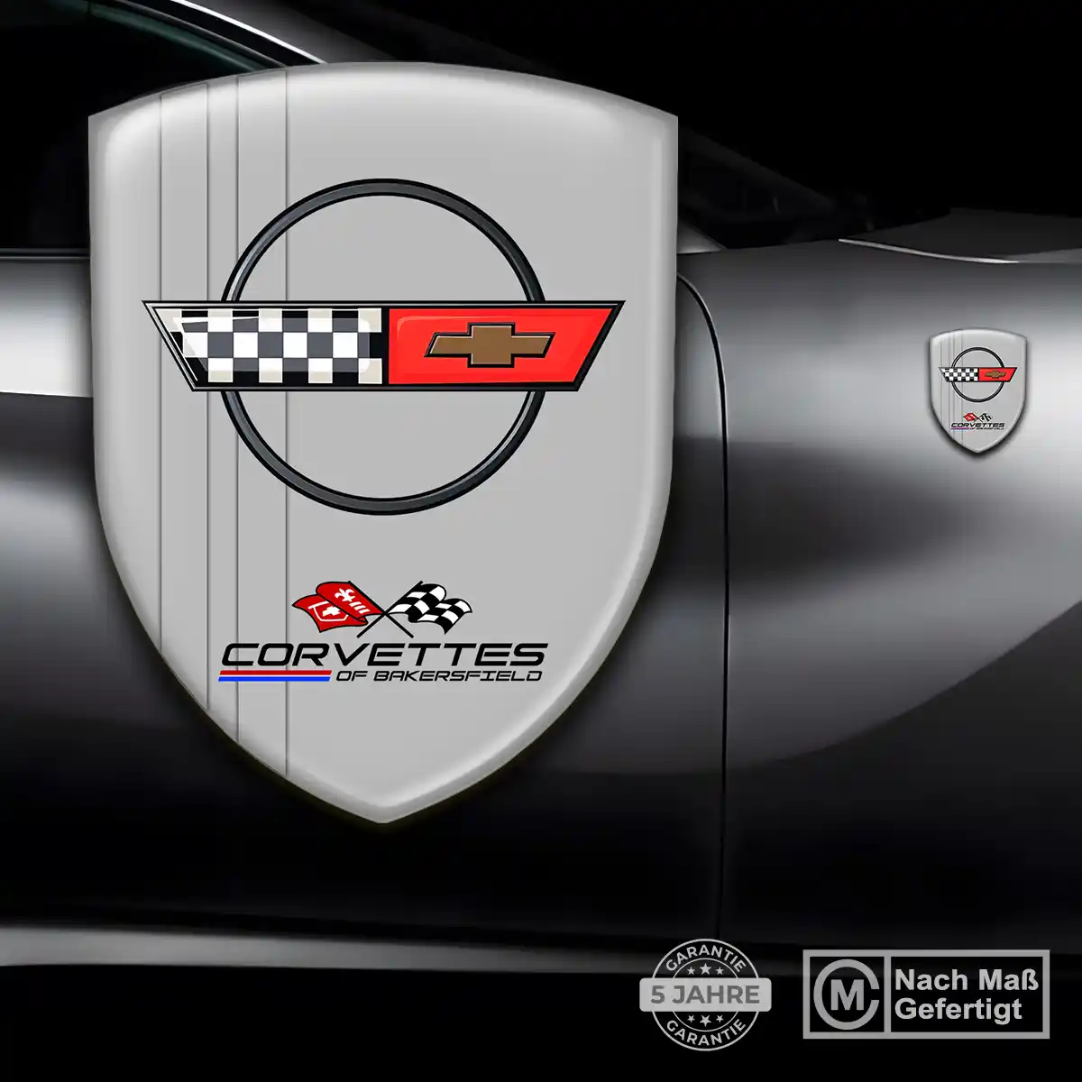 Chevrolet Corvette Aufkleber Wappen Premiumqualität