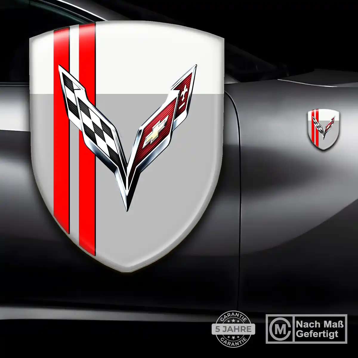 Chevrolet Corvette Emblem Aufkleber Auto Premiumqualität