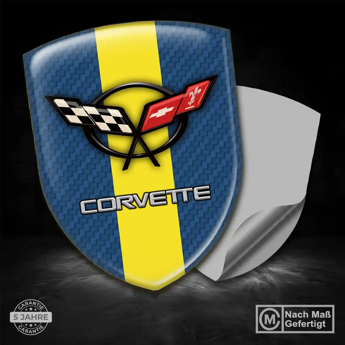 Chevrolet Corvette Emblem Aufkleber Limitierte Auflage