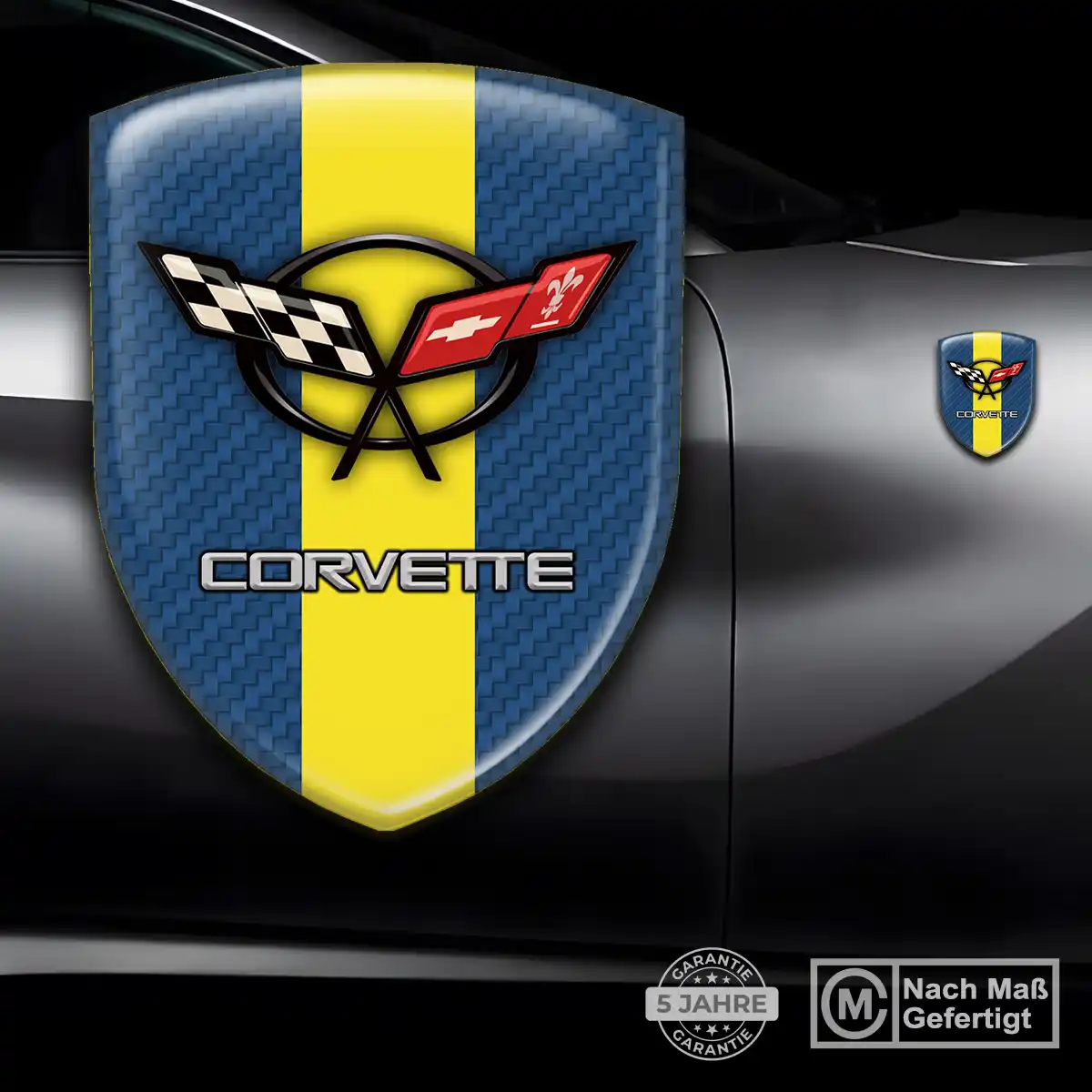Chevrolet Corvette Emblem Aufkleber Limitierte Auflage