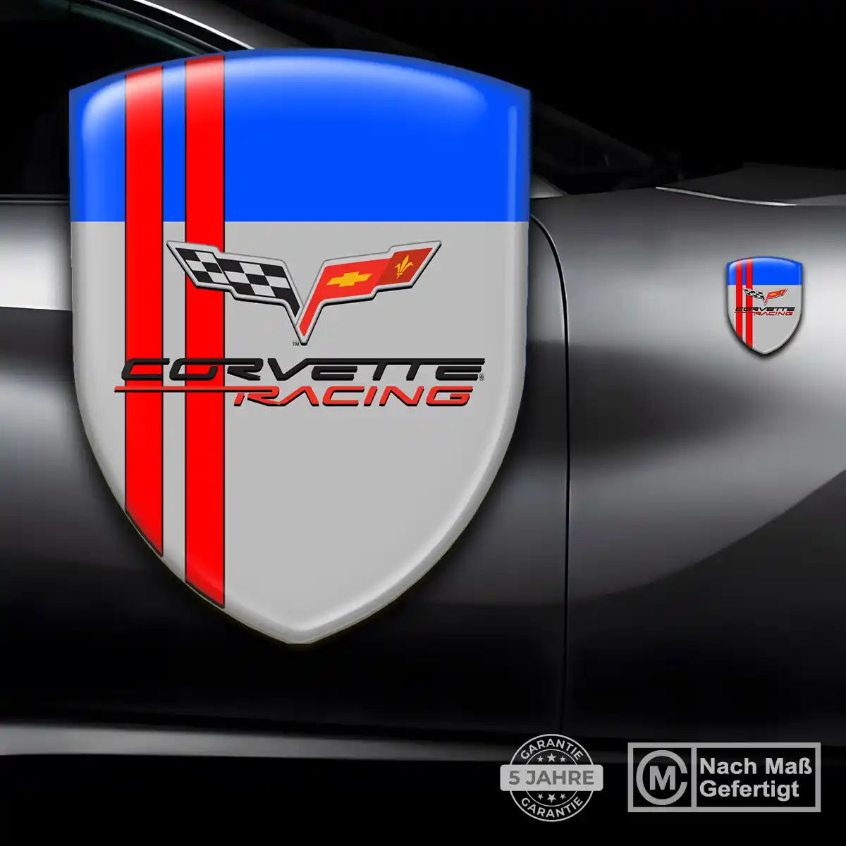 Chevrolet Corvette Emblem Aufkleber Premiumqualität