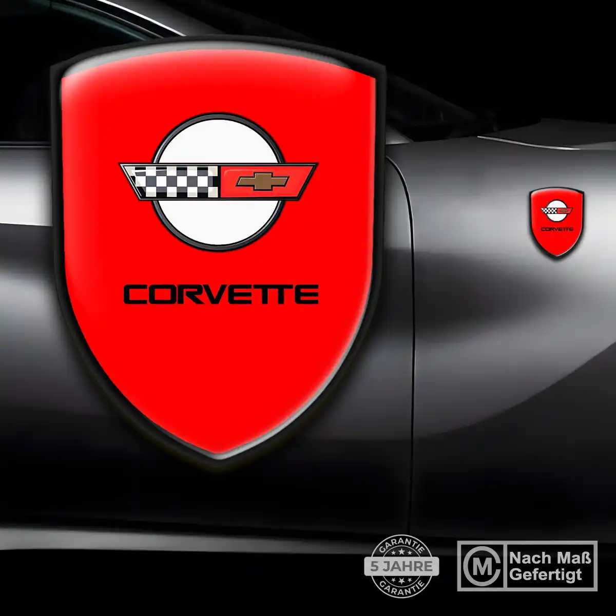 Chevrolet Corvette Emblem Aufkleber Wappen Limitierte Auflage