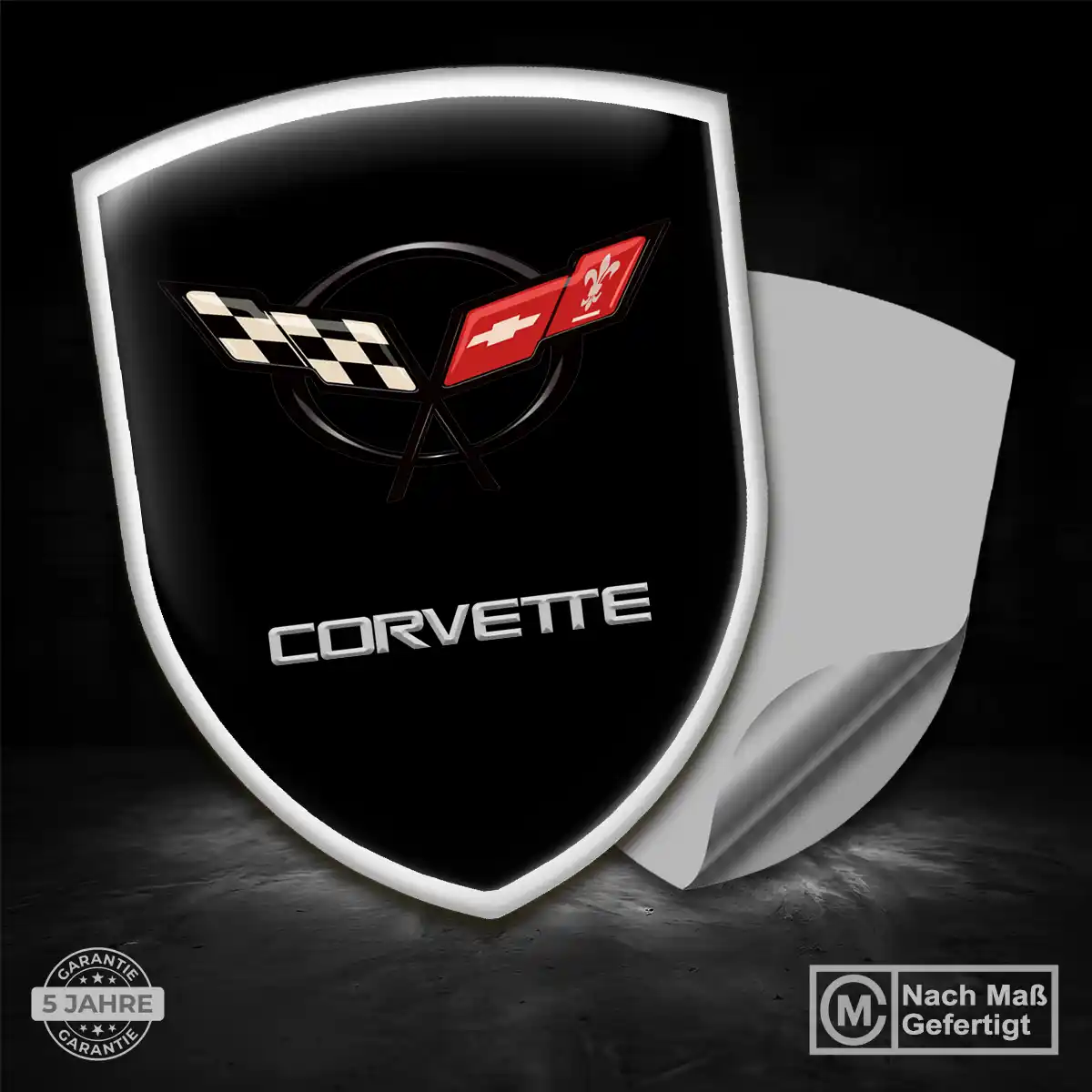 Chevrolet Corvette Emblem Aufkleber Wappen Luxus-Edition