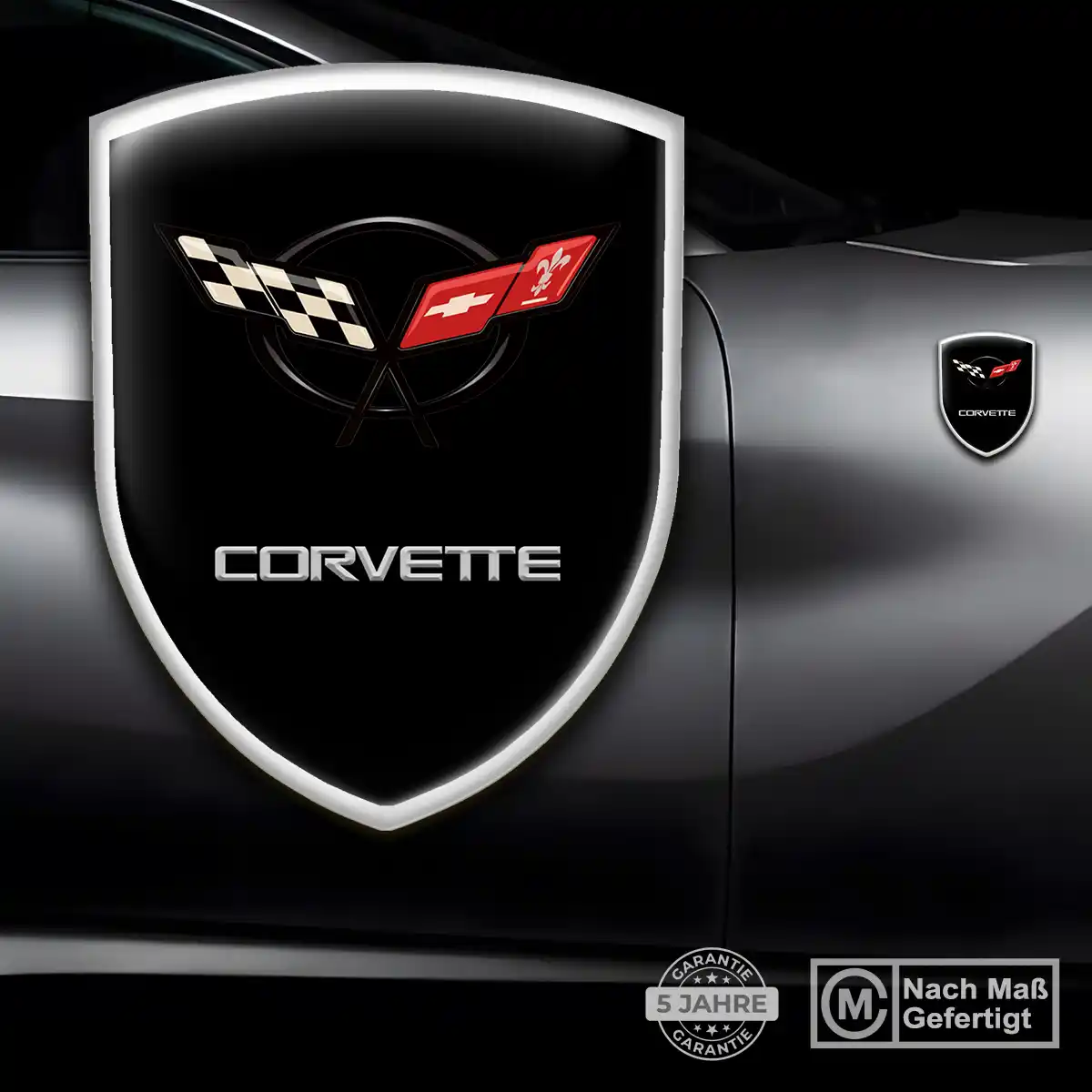 Chevrolet Corvette Emblem Aufkleber Wappen Luxus-Edition