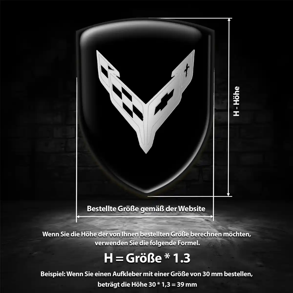Chevrolet Corvette Emblem Auto Luxus-Edition