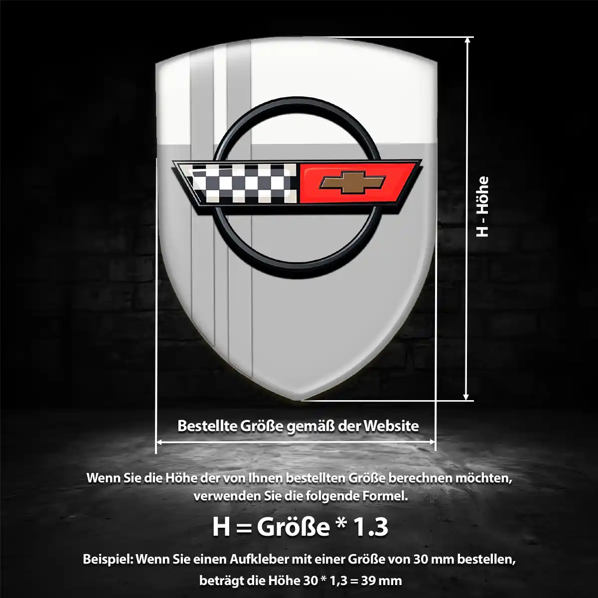 Chevrolet Corvette Emblem Auto Premium-Edition